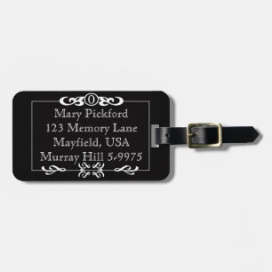 Customisable Silent Movie Luggage Tag