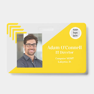 Customisable Simple Design Business ID Badge