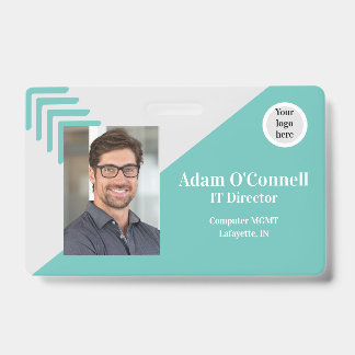 Customisable Simple Design Business ID Badge
