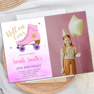 Customisable Skating Party Invitations for Kids