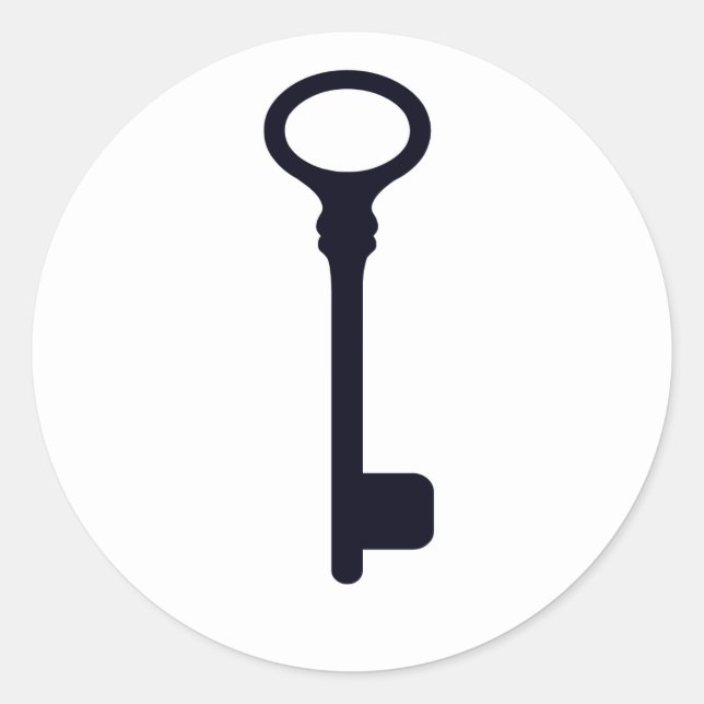 Customisable Skeleton Key Sticker (Front)