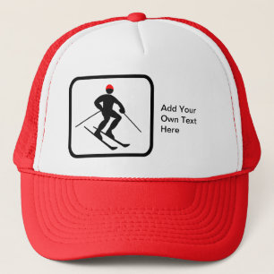 Customisable Skier Logo Trucker Hat