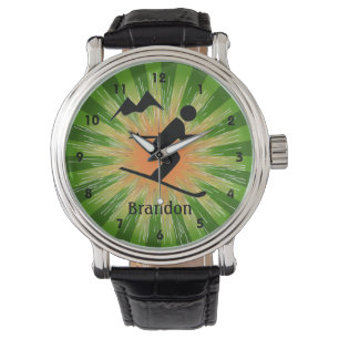 Customisable Skiing Design Watch