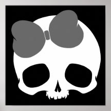 Customisable Skull with Bow