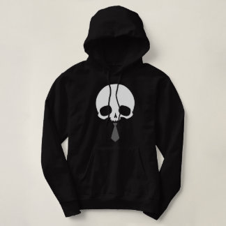 Customisable Skull with Tie Hoodie