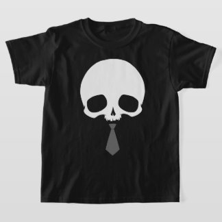 Customisable Skull with Tie T-Shirt
