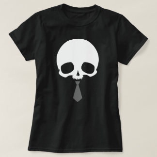 Customisable Skull with Tie T-Shirt