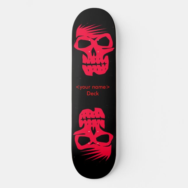 Customisable Skulls Skateboard (Front)