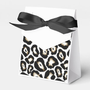 Customisable Snow Leopard Print Favour Box
