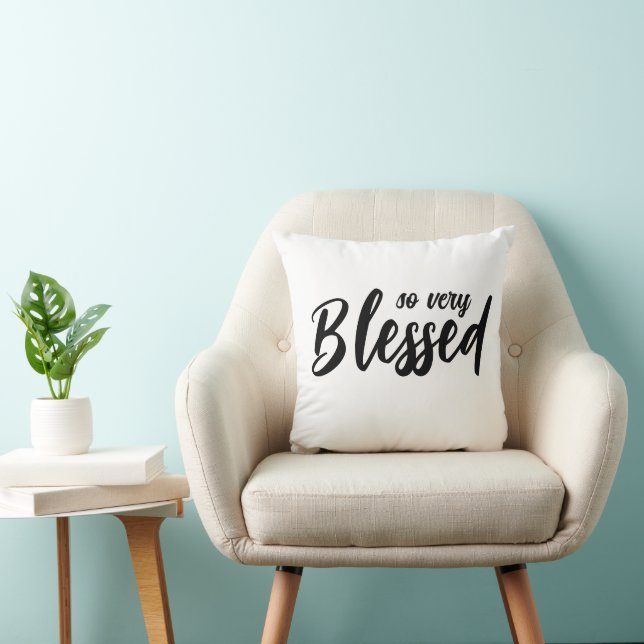 Customisable So very Blessed Cushion (Chair)