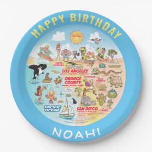 Customisable SoCal Birthday Plate