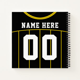 Customisable Soccer Football Jersey Notebook