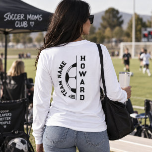 Customisable Soccer Mum Club Player Number Name T-Shirt
