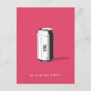 Customisable Soda Can Postcard