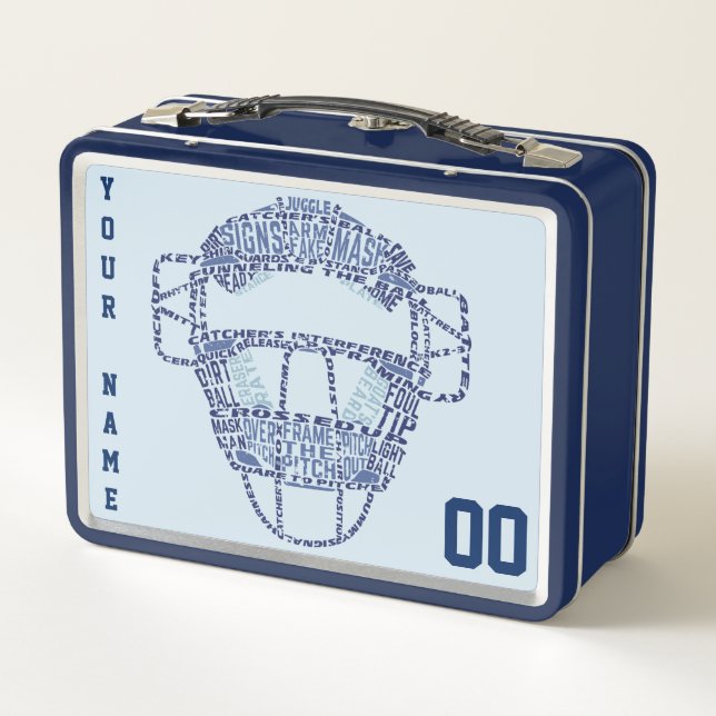 Customisable Softball Baseball Lunch Box (Back)