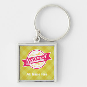 Customisable Softball Godmother Keyring