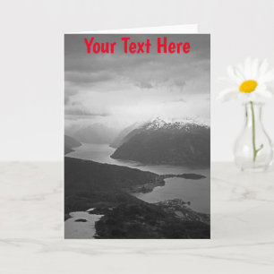 Customisable Sognefjord, Norway Card