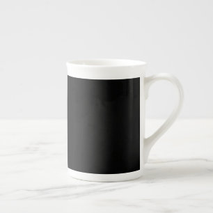 Customisable solid colour bone china mug