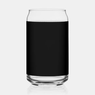 Customisable solid colour can glass