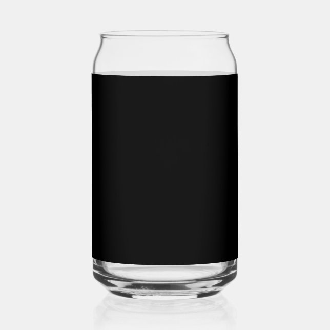 Customisable solid colour can glass (Front)
