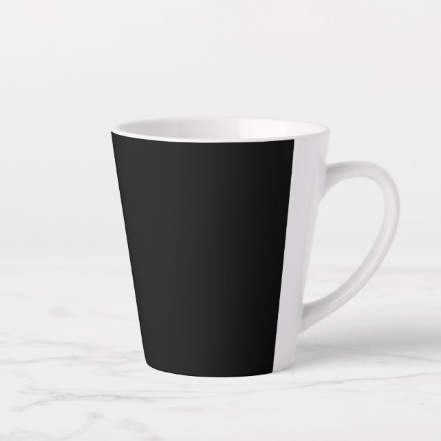 Customisable solid colour latte mug (Right)