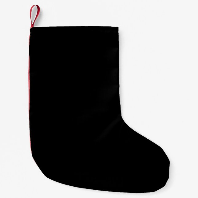 Customisable solid colour small christmas stocking (Front)