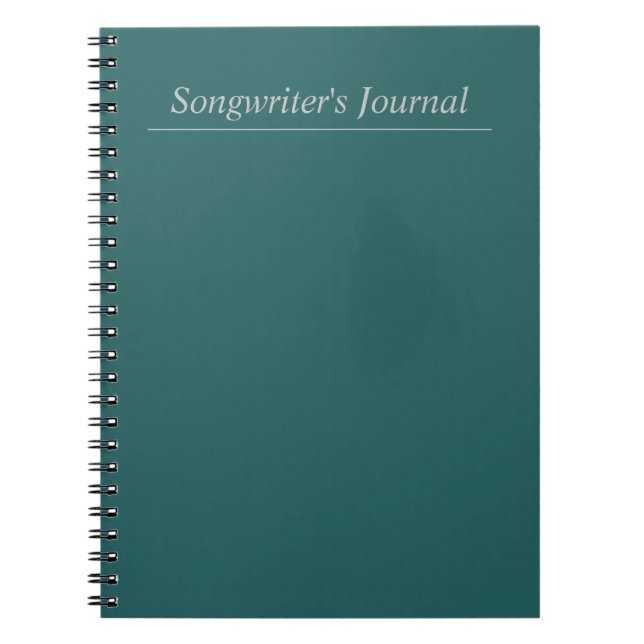 Customisable Songwriter's Journal (Front)