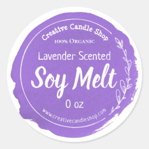 Customisable Soy Wax Melt Label Handmade Business