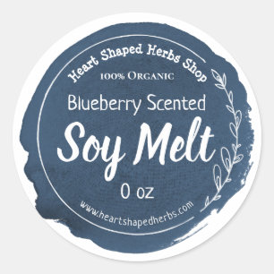 Customisable Soy Wax Melt Label Handmade Business