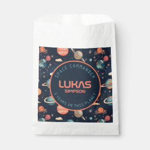 Customisable Space paper favour bag- Add your text Bags
