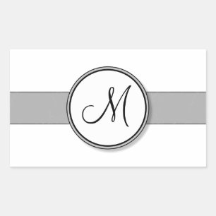 Customisable Split Monogram Seal Template