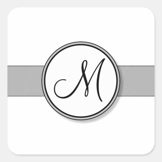 Customisable Split Monogram Seal Template (Front)