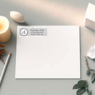 Customisable Split Monogram Seal Template