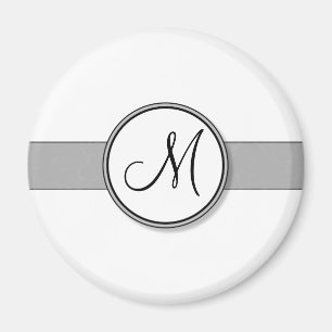 Customisable Split Monogram Seal Template Magnet