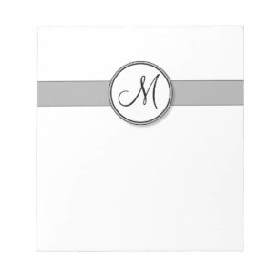 Customisable Split Monogram Seal Template Notepad