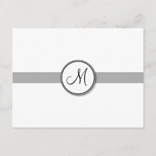 Customisable Split Monogram Seal Template Postcard