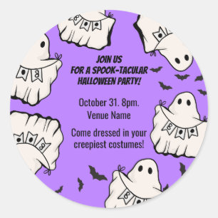 Customisable Spooky & Fun Halloween Classic Round Sticker