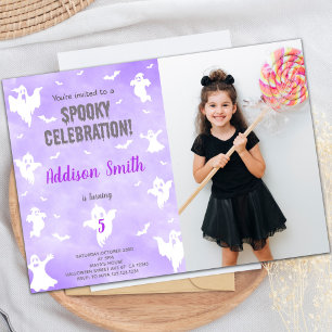 Customisable Spooky Party Invitations for Kids
