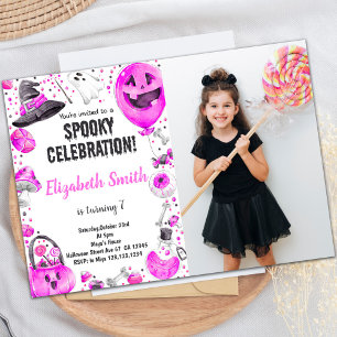 Customisable Spooky Party Invitations for Kids