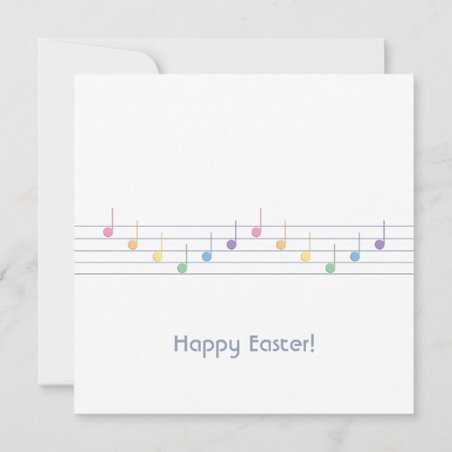 Customisable Spring Melody (Fusion) Card (Back)