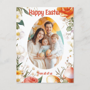 Customisable 🐇Springtime Egg-stravaganza Holiday Postcard