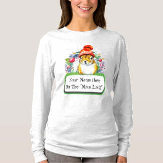 Customisable Squirrel "On The 'Nice List!'" Tee