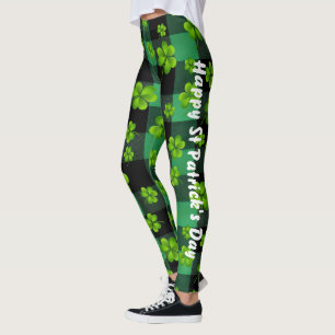 Customisable St. Patrick's Day Shamrock Leggings