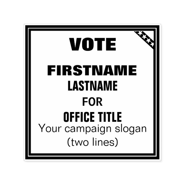 Customisable stamp for campaign (Design)