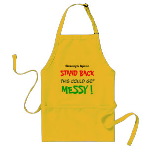 Customisable - Stand Back This Could Get Messy Standard Apron