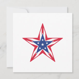 Customisable Star of Freedom Greeting Card