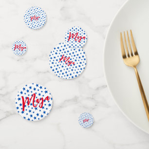 Customisable Star Pattern Design Confetti