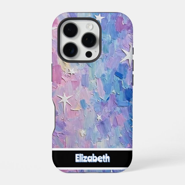 Customisable Starry Swirl  iPhone Case (Back)