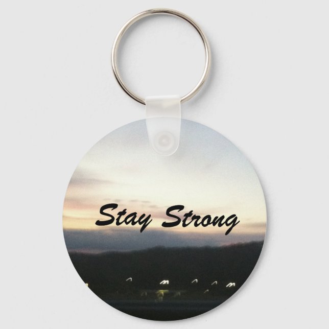 Customisable Stay Strong Keychain (Front)
