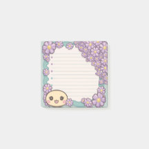 Customisable Sticky Note Template with Botanical 